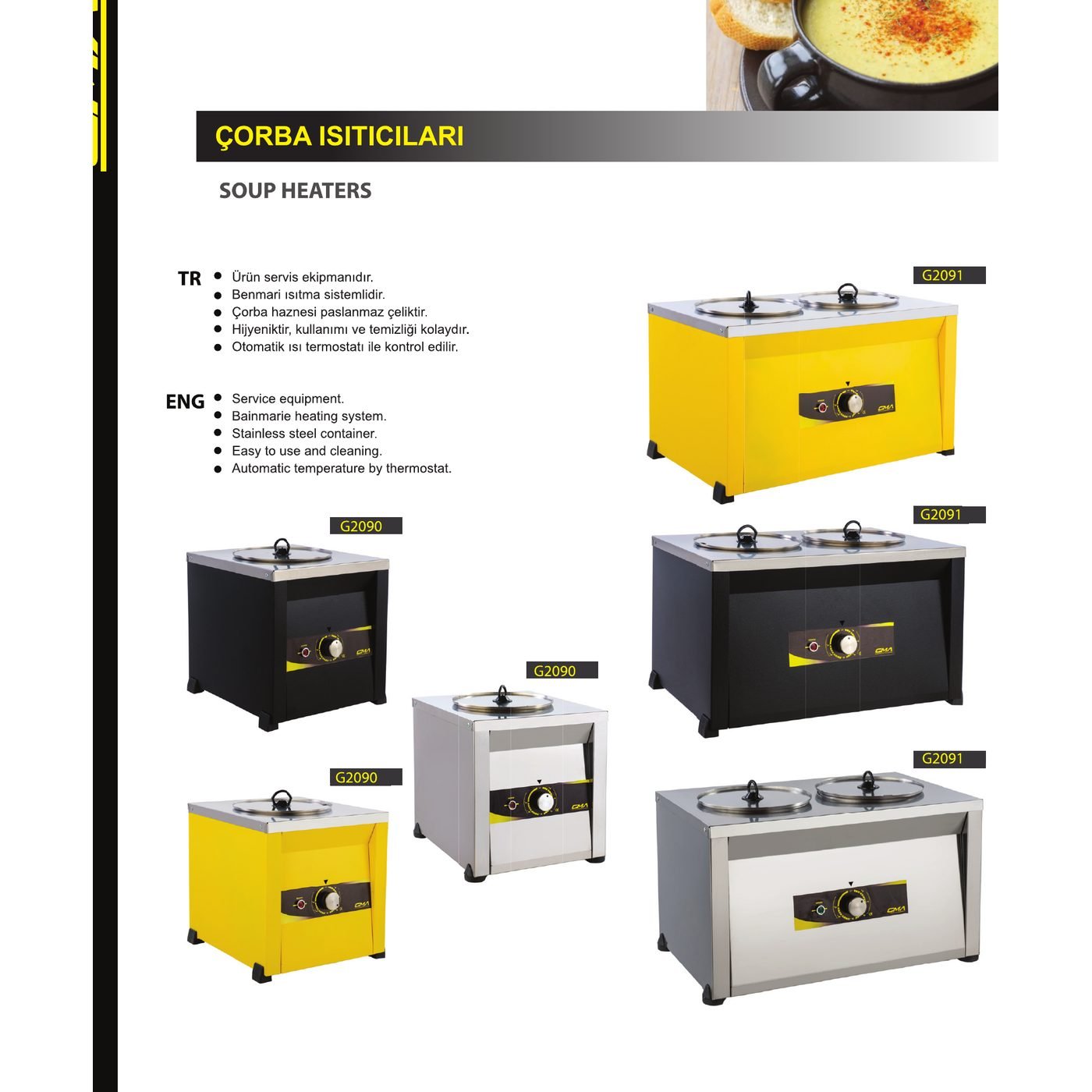 Tekli Çorba Isıtıcı - GMA G2090