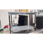 Krom Taban Raflı Çalışma Tezgâhı - Stok Modeli