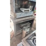 Krom Taban Raflı Çalışma Sehpası - Model B