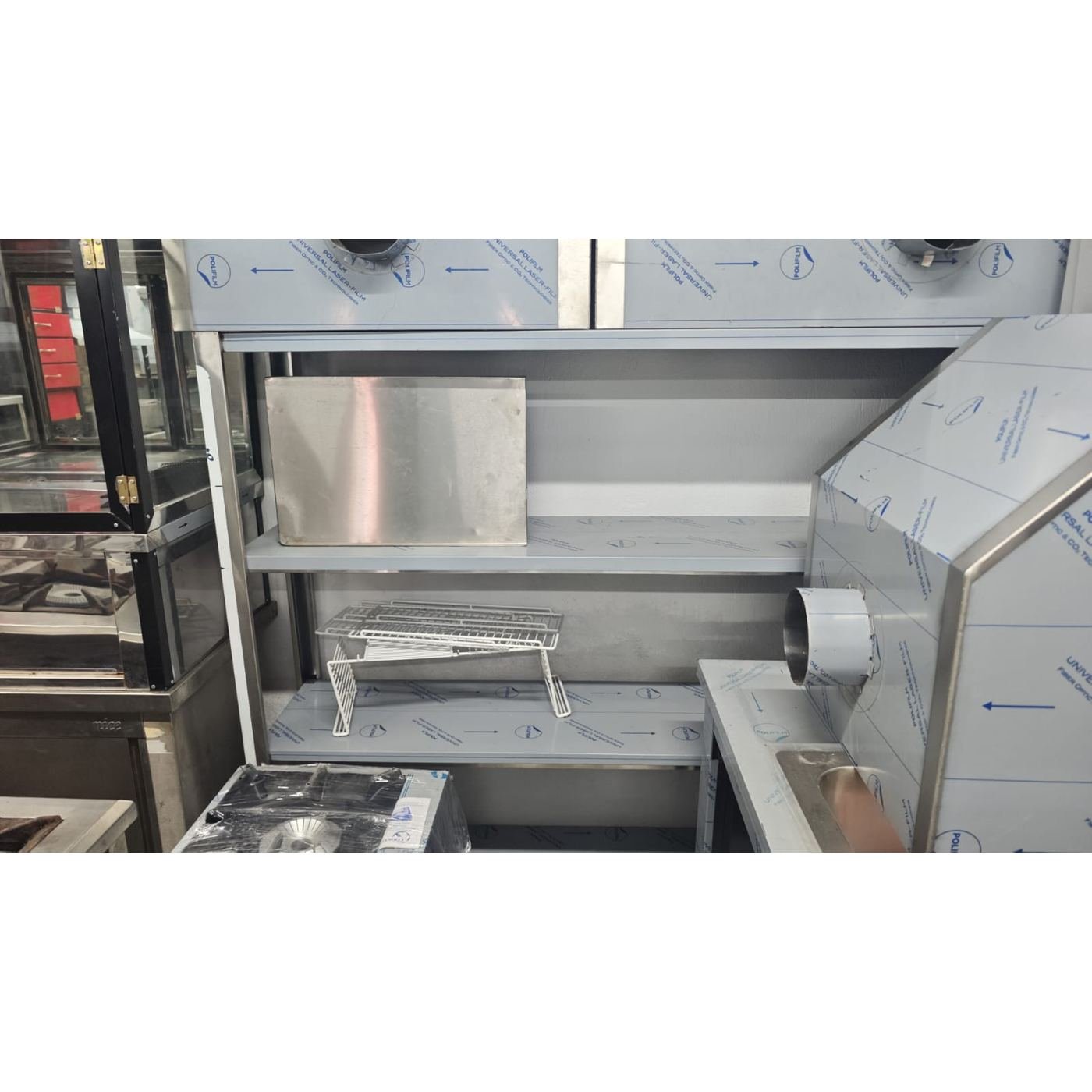 190x40x155 cm Krom İstif Rafı - Model B