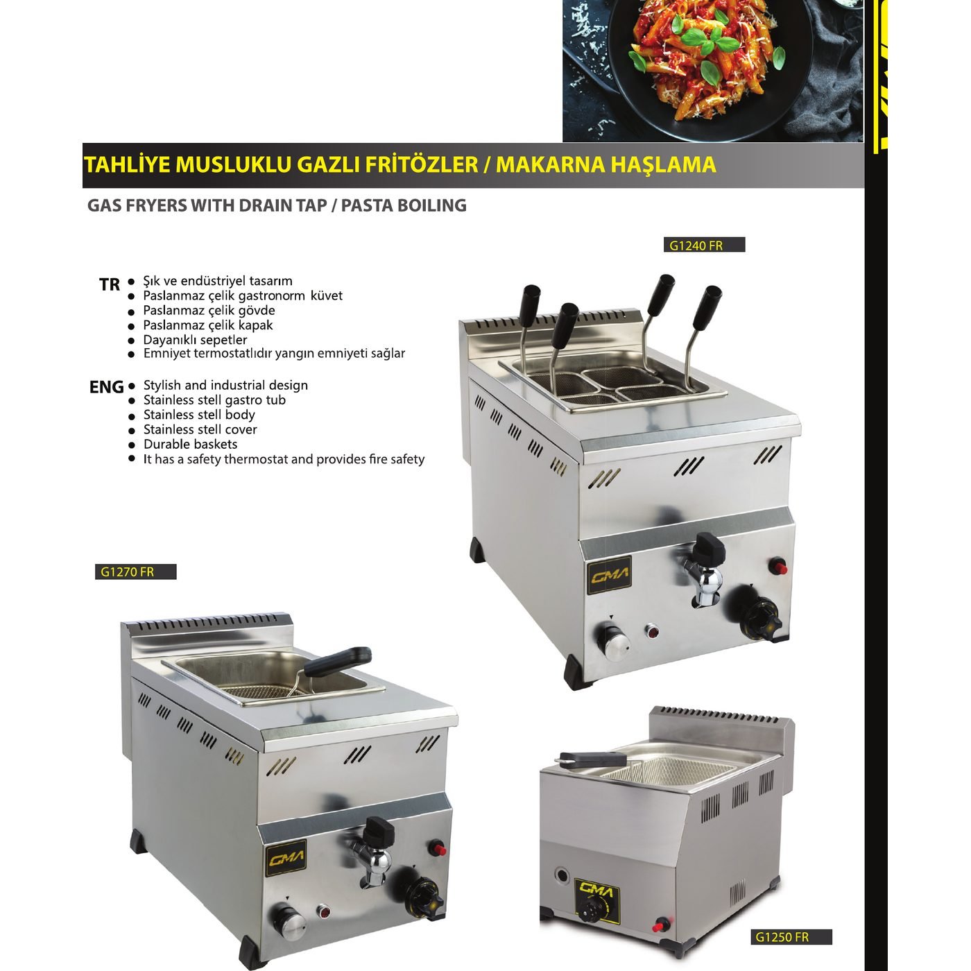 5 L Gazlı Fritöz - GMA G1240-FR